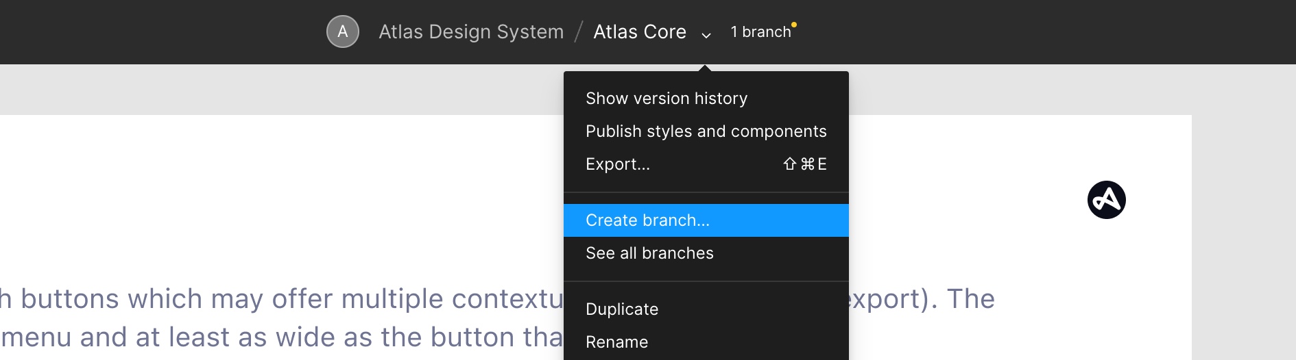 Creating a new branch