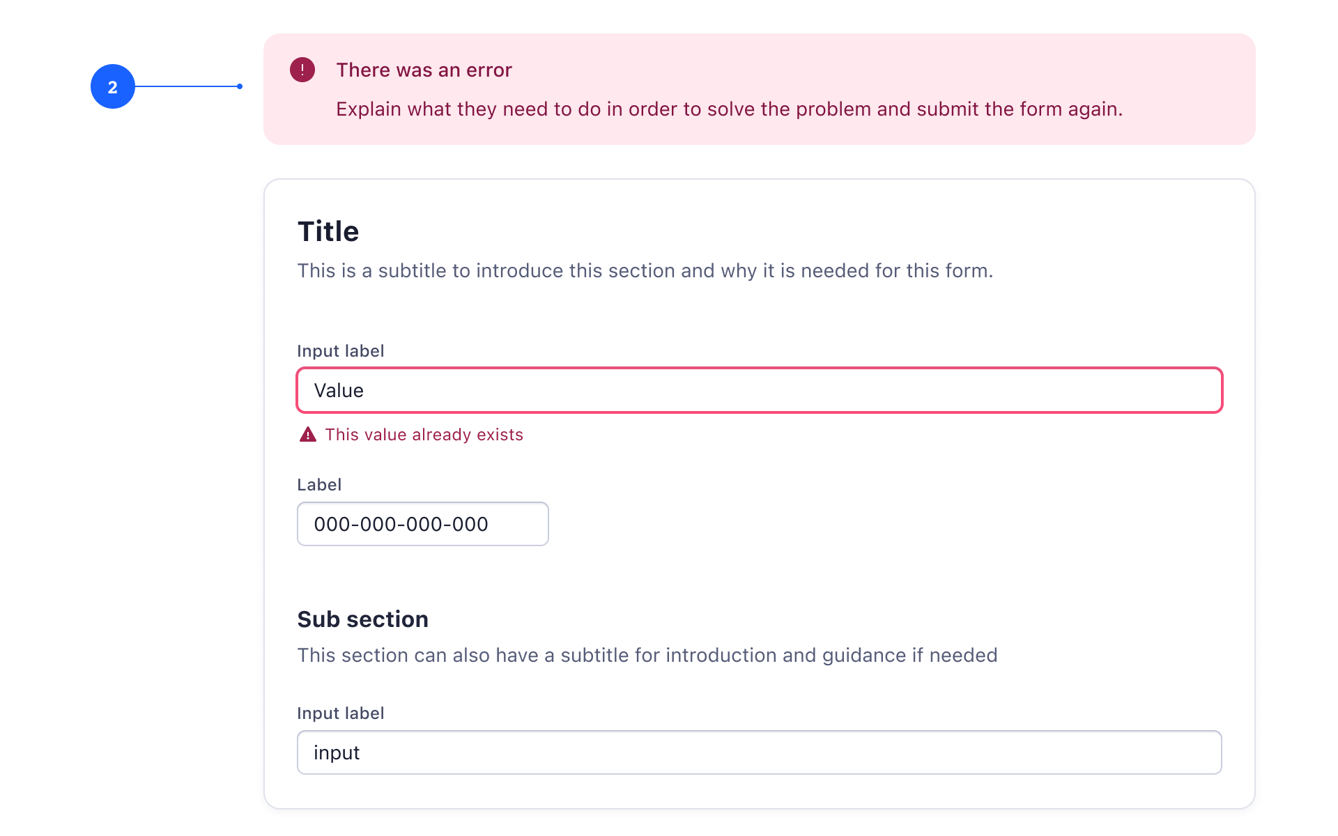 Forms server-side validation